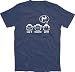 DIE DREI AFFEN - SAW IT - HEARD IT - GOT IT! - TISCHTENNIS TABLE TENNIS PING PONG T-Shirt Navy XXL