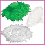 Green & White Tea Party Dress-Up Set (3 pcs)