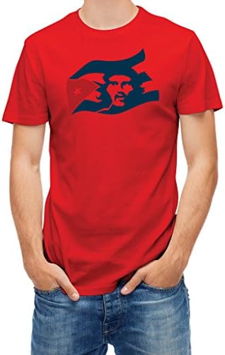 T shirt Ernesto Che Guevara with Cuba flag Red S