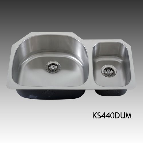 Stainless Steel Double BowlUndermount GaugeKitchen Sink
