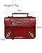 UONBOX Women's Satchel College School Handbag Briefcase Vintage Purse