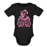Can't sleep the clown'll eat me Baby Babygrow / Bodysuit - 6 Colours - Ages 0-18 Months'