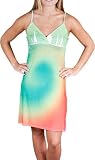 Alki'i Green Swirls Print Sublimation Casual Evening Party Cocktail Sun Dress
