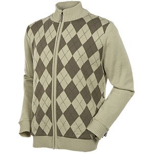 SunIce Mens Windstopper Argyle Full-Zip Sweaters