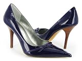 Guess Sally 2 Purple Patent Leather Pointy High Heel Pumps Women's Shoes