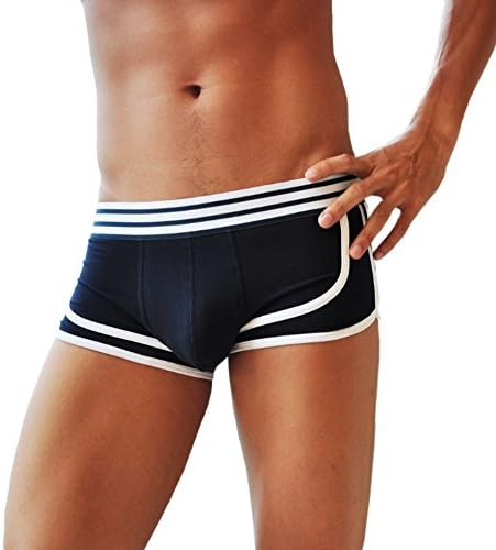 High Quality Cotton Man Brand Fashion Underwear Boxer Short Trunk Sexy Low Waist Panties Underpants Black L