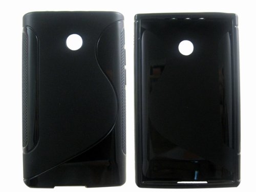 S Line Soft Flexible TPU Case Cover Skin for LG Optimus L3 E400 Black