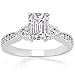 1.30 Ct Emerald Cut Diamond Engagement Ring GIA VS1-H