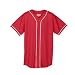 Wicking Mesh Button Front Jersey With Braid Trim