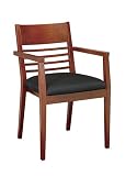 4 Pack Matte Cherry Leg Chair With Ladder Back By Office Star
