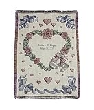 Personalized Wedding Gifts - Wedding Bells Afghan Throw