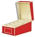 Semikolon A6 Index Card File Box, 4 x 6 Inches, Dividers A to Z, Red (3220004)