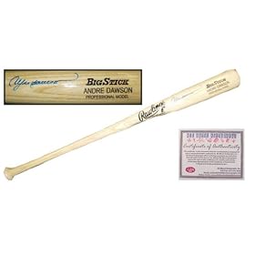 <b>Andre Dawson Hand Signed Autographed Rawlings Big Stick Name Model Bat - Chicago Cubs MLB Baseball</b>