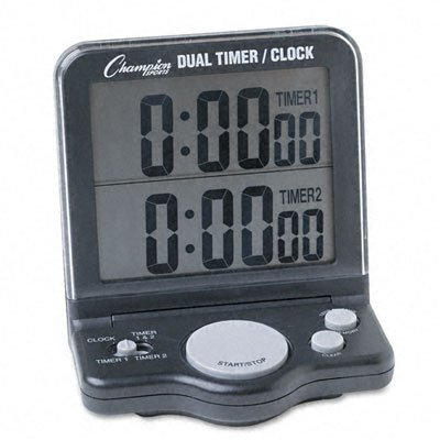 Buy Dual Timer Clock with Jumbo 1 Display - Sold as 1 Each by CHAMPION SPORT