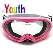 YOUTH PINK OFF-ROAD GOGGLES MOTOCROSS DIRT BIKE ATV MX (AS10-P)