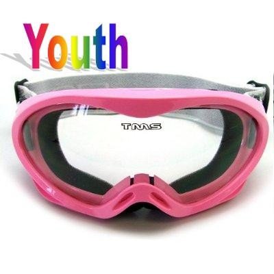 YOUTH PINK OFF-ROAD GOGGLES MOTOCROSS DIRT BIKE 