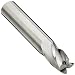 Melin Tool CCMGS Carbide Corner Radius End Mills, Inch, Stub Length, Uncoated (Bright) Finish, 30 Degree Helix, For Use With Cast Iron, Plastics, Steel/Steel Alloys, Titanium/Titanium Alloys
