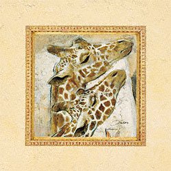 Eurographics JO1379 Joadoor, Couple 30 x 30 cm, Hochwertiger Kunstdruck- Giraffen - Paare Preisvergleich