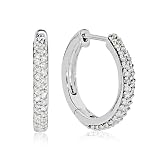 10k White Gold 1/2-ct. T.W. 10k White Gold 1/2-ct. T.W. Diamond Hoop Earrings
