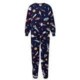 Boys' Cherokee Glow Space Blanket Sleeper - Navy