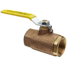 Apollo 80-100 Series Bronze LP-Gas Ball Valve, Two Piece, Inline, Lever, NPT Female