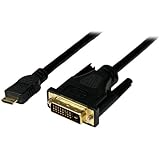 StarTech.com HDCDVIMM1M 1m Mini HDMI to DVI-D Cable 19 Pin HDMI (C) Male to DVI-D Male - 1920 x 1200 Video