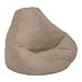 Soft Suede Luxe Bean Bag  Adult, Peat
