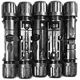 Islandoffer(TM) 5 Pairs of MC4 Male/ Female Solar Panel Cable Connectors