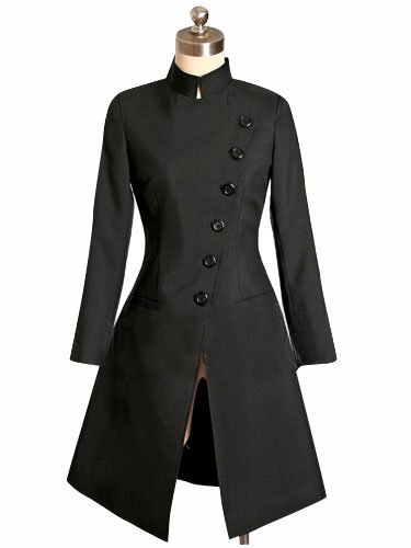 セレブレザーCELEB　税込16 000円 ゴスロリ  チャイナゴシックコート  ブラック 黒 レディース 女性 S M L XL XXL　32812