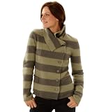 Horny Toad Women's Heartfelt Sweater, Helix/ Bright Moss Heather Stripe, Medium