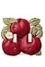 Red Apple Kitchen Decor Double Toggle Switch Plate Cover