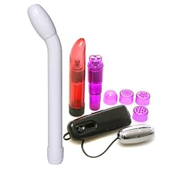 Doc Johnson Harmony Divine White Pearl Slim G-Spot Vibrator Adult Sex Toy Kit