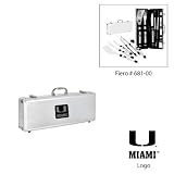 Miami Hurricanes NCAA Fiero Barbeque Set (Engraved Logo)