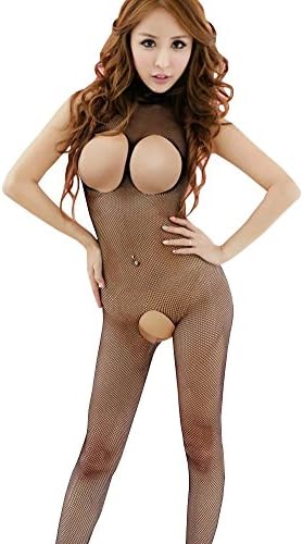 Sexy Fishnet Open Crotch Crotchless Bodystocking Bodysuit Tights Lingerie