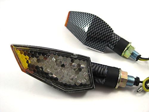 Alchemy PartsPair of LED Motorcycle Turn Signals Indicators Streetfighter Black