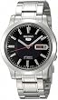 Stainless Steel Seiko 5 Automatic Black Dial