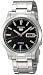 Stainless Steel Seiko 5 Automatic Black Dial