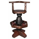 Bovine Bar Chair (Brown) (39H x 26W x 21D)