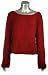 Eileen Fisher Womens Wool Blend Bateau Sweater Medium Red