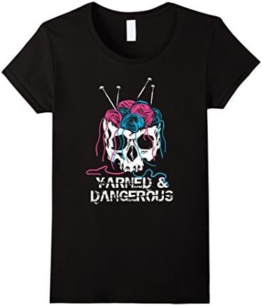 Women's Yarned Dangerous shirt Large Black