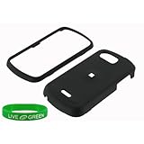Black Rubberized Hard Case for Samsung Moment M900 Phone, Sprint