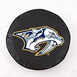 NHL Nashville Predators Tire Cover Color: Black, Size: Universal Large