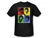 Bruce Lee Enter The Dragon Movie Warhol Yin Yang T-Shirt Tee