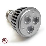 Lightkiwi UL Listed Par20 3x2w Dimmable Cree Led Light Bulb Flood 60 degree Warm White 3000k