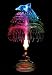 LED Fiber-Optic Table Lamp/Night Light - Dolphin