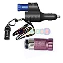 Pink COMMUTER PACK - LED Car Torch Spotlight - RECHARGEABLE in 12V car socket, aluminium, v bright