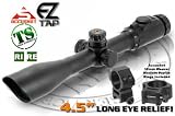 Leapers Accushot 3-9x44 Tactedge Scope, Illuminated Mil-Dot Reticle, 1/4 MOA, 30mm Tube, See-Thru Weaver Rings