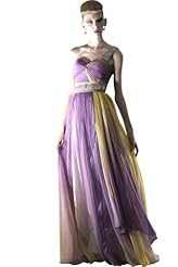 A-line Cocktail Floor Length Chiffon/Organza/Polyester/Satin Belted Beaded Sweetheart One Shoulder Sleeveless Homecoming Dress/Pageant Dress/Prom Dress/Party Dress/Wedding Dress 