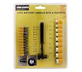 41kJtib9TYL. SL160  Rolson 21pc Ratchet Handle Bits and Sockets Set