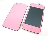 Apple iPhone 4 G 4G Verizon CDMA ~ Pink Full LCD Screen Display + Touch Screen Digitizer Front Glass Plastic Lens Part Assembled Together + Full Plastic Glass Back Battery Cover Door Case Housing Fascia Plate Panel ~ Mobile Phone Repair Parts Replacement